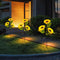 Generic Solar Powered Flower Lights Outdoor - LED Sunflower Stake Lamps with Realistic