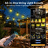 FUANXIEI 33FT G40 10M Bulbs 3 Dimmable Solar Lights Outdoor Waterproof: Shatterproof Patio Lights - Solar Powered