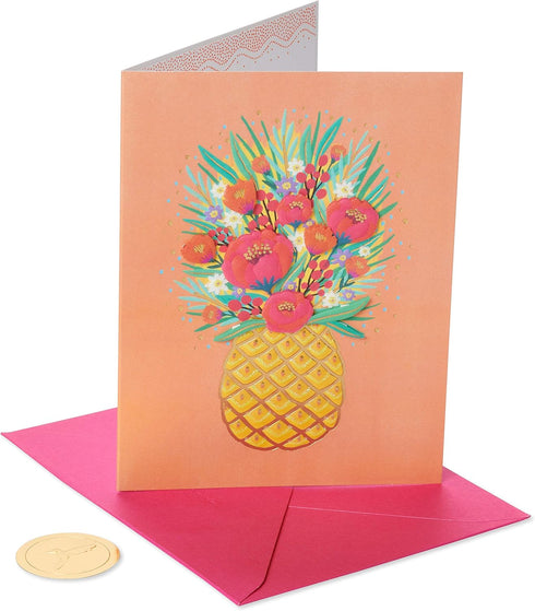 Papyrus Birthday Cards, Cake and Pineapple, 2-Count