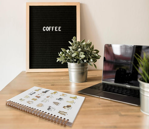 Dog Notebook, Cute Spiral Journal for Dog Lovers, Gifts for Dog Moms and Owners, 5.5x8.3