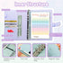 Axolotl 100 Envelopes Money Saving Challenge Binder, A5 Budget Challenges with Cash Envelopes for 100 Days (Matt Purple)
