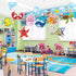 Tropical Fish Cutouts, Classroom Bulletin Board Decorations for Toddler Kids School Fishing Party Supplies
