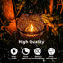 4 Pack Solar Hanging Lanterns Lights Outdoor, Hanging Candle Holder with Solar Tea Lights Candles Outdoor Waterproof