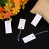 Shappy 300 Pcs White Price Display Tags, 0.8 x 1.58 Inches, Marking Labels with Elastic String