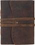 Handmade Leather Journal/Writing Notebook Diary/Bound Daily Notepad For Men & Women Unlined Paper Medium, writing pad for artist, sketch (Brown Tan, 7 x 5) by KomalC