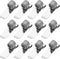 Outus 12 Pcs Pen Holders for Clipboard, Metal Pen Clip Holder Attachment with Adjustable Spring Loops for Office