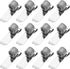 Outus 12 Pcs Pen Holders for Clipboard, Metal Pen Clip Holder Attachment with Adjustable Spring Loops for Office