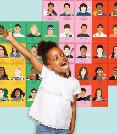 Carson Dellosa Courageous Kids Bulletin Board Set - Periodic Table Featuring 62 Inspiring Kids for Classroom Decor