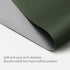 RENMTURE Double-Sided Faux Leather Desk Mat, Large Mouse Pad for Home and Office Organization (Green/Gray, 36"x17")