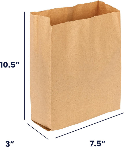 500 Count 7.5 10.5 3 Hospeco KL Waxed Kraft Receptacle Liner Bags, - Moisture-Resistant Feminine Hygiene Waste Bags