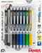 EnerGel RTX Retractable Liquid Gel Pen, Scholar Expressions Pack, 0.7mm Metal Tip, Assorted Ink, Pack of 8 Pens