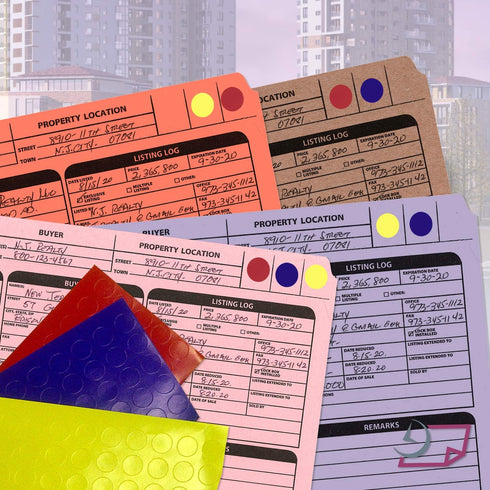 Real Estate Listing Folder - Right Panel List, Durable Card Stock with Closing Checklist (Pink, Pack of 25)