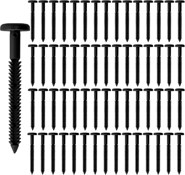 ELDGREON 3 Inch Vinyl Shutter FastenerShutter Panel Pegs Plastic Shutter Screws Lok Pins
