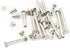 LBY 35 Sets M5 x 50mm Chicago Screws Assortment Kit - Binding Screw Posts for Leather Saddles, Purses, Belt Repair -