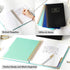 Hardcover Spiral Notebook with Tabs - 7"x10", Large Spiral Lined Journals for Women, 240 Pages, 5 Subject Notebook