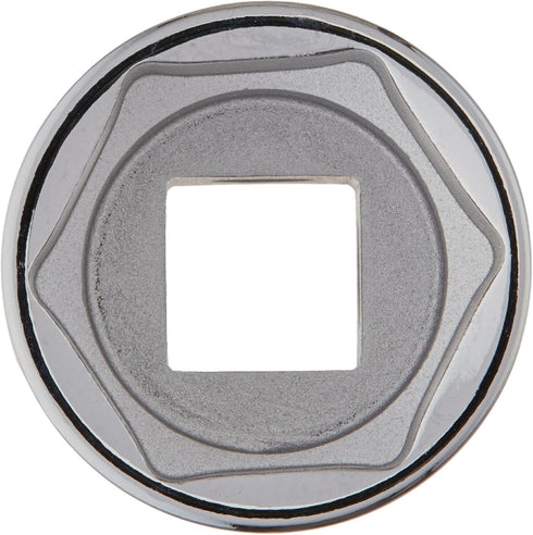 SK Hand Tool 41132 1/2 in. Drive 6 Point Standard Chrome Socket, Cold Forged Steel with SuperKrome Finish