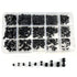 Readytosky M2 M2.5 M3 M4 M5 Nylon Screws Metric Machine Pan Round Head Plastic Screw Nut Bolt Assortment Kit, 510PCS