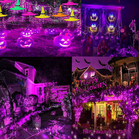 2 Pack 480 170 8 LED Solar Chrismas Lights Outdoor, FT Super Long Solar String Lights for Outside with Modes & Memory