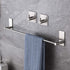 Taozun 16-Inch Towel Bar - Self Adhesive Bathroom Towel Holder with 2