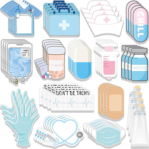 Mini Funny Nurse Sticky Notes, CNA Gifts, Medical Themed Mini Sticky Note Pads, 60 Pads