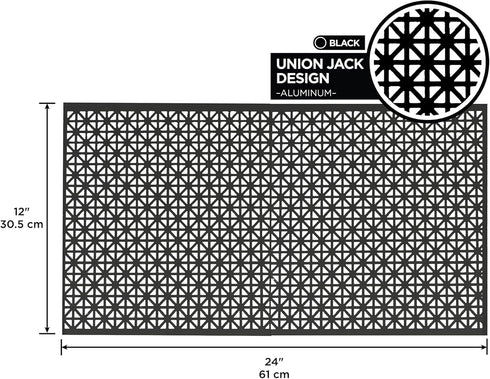 M-D Building Products 56006 Black Aluminum Sheet, 12 in. x 24 in. x .020 in. Union Jack