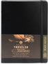 Pentalic Traveler Midnight Sketch Journal, Black Paper, 160 Pages, 6" x 8"