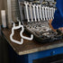 2pcs Zerodeko Pegboard Hooks for Garage Wall, Tool Holder Hooks with Screw Organizer, White Wall Hangers for Workbench