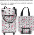 Horoper Household Shopping Cart Elderly Shopping Bag Grocery Foldable Cart Shopping Trolley Grocery Carts for Outdoors