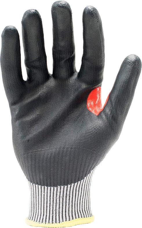 Ironclad mens Work Glove COMMAND ILT A6 FOAM NITRILE, Grey/Black/Red, Large US