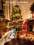 300 115FT 8 IP65 Acan LED String Lights Outdoor, Christmas Tree Lights Warm White with Remote Control, Modes Fairy