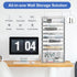 EasyPAG Mesh Wall File Holder, 11 Tier Office Hanging File Organizer, Silver Magazine Mails Rack for Papers and
