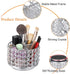 Hipiwe 360 4-Slot Crystal Vanity Organizer Makeup Brush Holder- Rotating Cosmetic Brushes Display Organizers Spinning