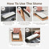 1000/6000 Set Libken Whetstone Knife Sharpening Stone Kit Grit with Wooden Box Wet Stone Sharpener for Kitchen Knives