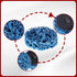 25-Pack 2" Quick Change Clean and Strip Discs Extra Coarse Blue Non-Woven Abrasive Pads Fits Angle Grinders for Paint