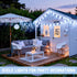 400 38.8ft JMEXSUSS LED White Christmas Icicle Lights, Connectable Icicle Lights for Outside Outdoor Indoor Plug