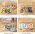 Marte Vanci Plastic Storage Bin with Lid, Portable Project Case with Handle, Clear Storage Box for A4 Letter Paper,