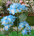 Generic Ip55 Solar Stake Lights Waterproof, Solar Lights Outdoor with Three Blue Flowers, Solars Garden Light Outdoor
