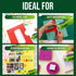 Double Sided Tape with Retractable Dispenser Roller - Permanent, Acid Free, Transparent - 2 Runners & 8 Refill