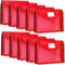 Epakh 10 Pcs Plastic File Folders, A4 Size Expanding File Wallet Organizer with Snap Closure, Waterproof Transparent