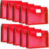 Epakh 10 Pcs Plastic File Folders, A4 Size Expanding File Wallet Organizer with Snap Closure, Waterproof Transparent