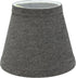 Aspen Creative 32064-2A, 3" 5" 4" Set 2 Hardback Empire Clip-On Chandelier Lamp Shade, Grey, Top x Bottom x Slant