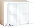 SCRIBBLEDO 10 Pack Dry Erase Graph Whiteboard, 11"x14", Double Sided Grid Board for Home School Classroom Use
