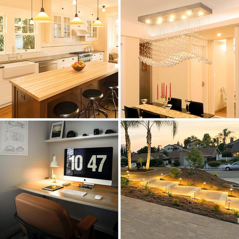 GY6.35 Bulbs, 120V 50W Bulb 2 T4 G6.35 Bulb, Dimmable 2700K 2 Bulb 10 Pack Light Crystal Clear Halogen Pin, JC Bi-Pin