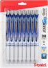 EnerGel Pearl Retractable Liquid Gel Pen, 0.7mm Medium Line, Blue Ink, 8-Pk (BL77PWBP8C)