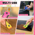 2 10 DIYSELF Pcs Plastic Razor Blade Scraper with Pcs Blades, Plastic Scraper Tool for Adhesive Remover, Scrapers