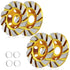4 Inch Turbo Diamond Grinding Cup Wheel, 12 Segs Heavy Duty Angle Grinder Wheels, 4pcs