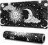 Magic Astrology Extended Big Mouse Pad, 31.5x11.8 Inch Gaming Desk Pad, Black Mousepad with Non-Slip Base