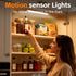 7.9inch 1400mAh 34 3 Kitchens(4Pack) Motion Sensor Cabinet Lights, LED Beads, USB-C Charging, Color Temperatures