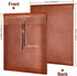 PU Leather File Folders for Documents, Important Private Organizer with String Tie Closure, A4 Letter Size, 3PCS