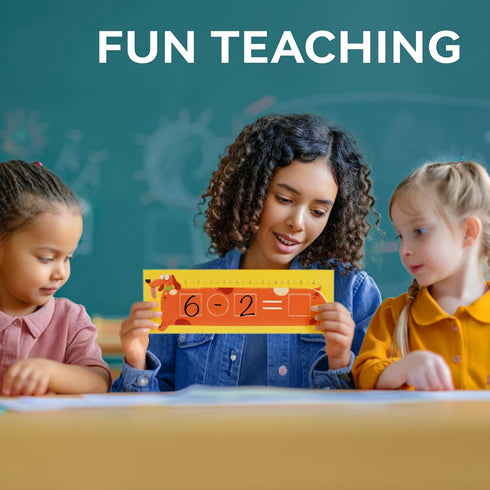 Number Line Dry Erase Boards, Double Sided Writable Math White Board for Kids, 26 Packs